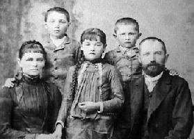 Berecz Family in 1887