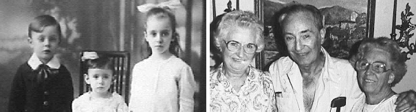Heszlenyi children 1921 and 1990