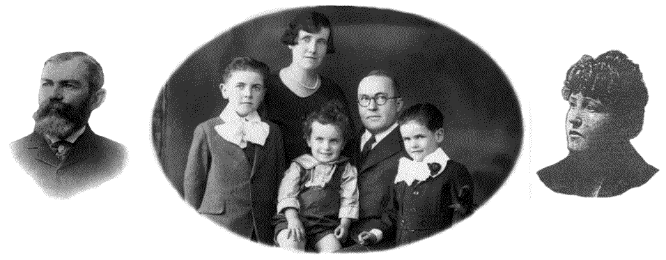 Loomie Family in 1925 w/ Loonie Parents
