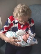 Great-grandma Helen and Jake.