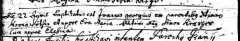 Preview of 1716 Baptismal Record.