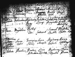 Preview of 1775 Baptismal Register.