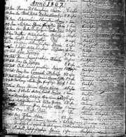 Preview of 1807 Death Register.